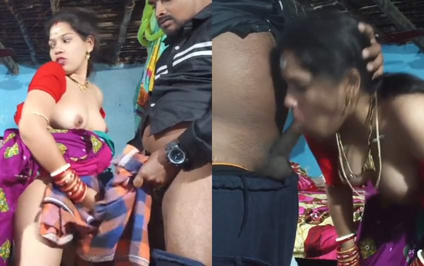 Village Bhabhi Viral Dick Sucking and Sex MMS